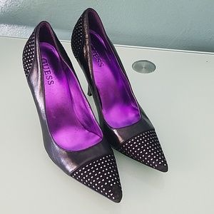 Guess Leather Studded Pumps